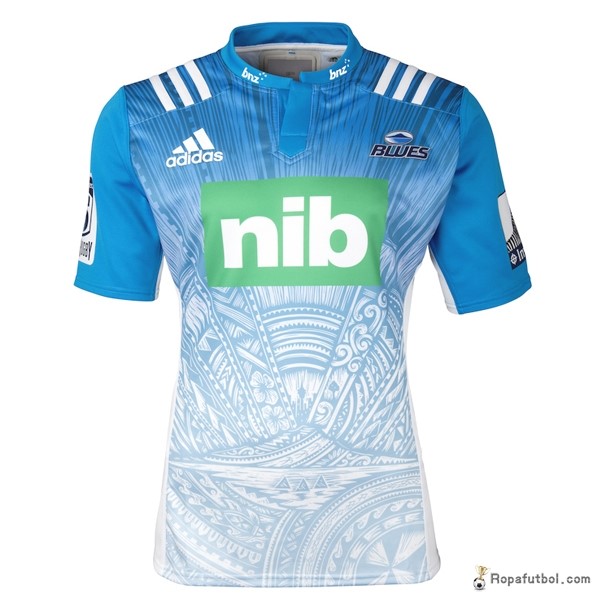 Camiseta Rugby Blues Replica Segunda Ropa 2016 Claro Azul